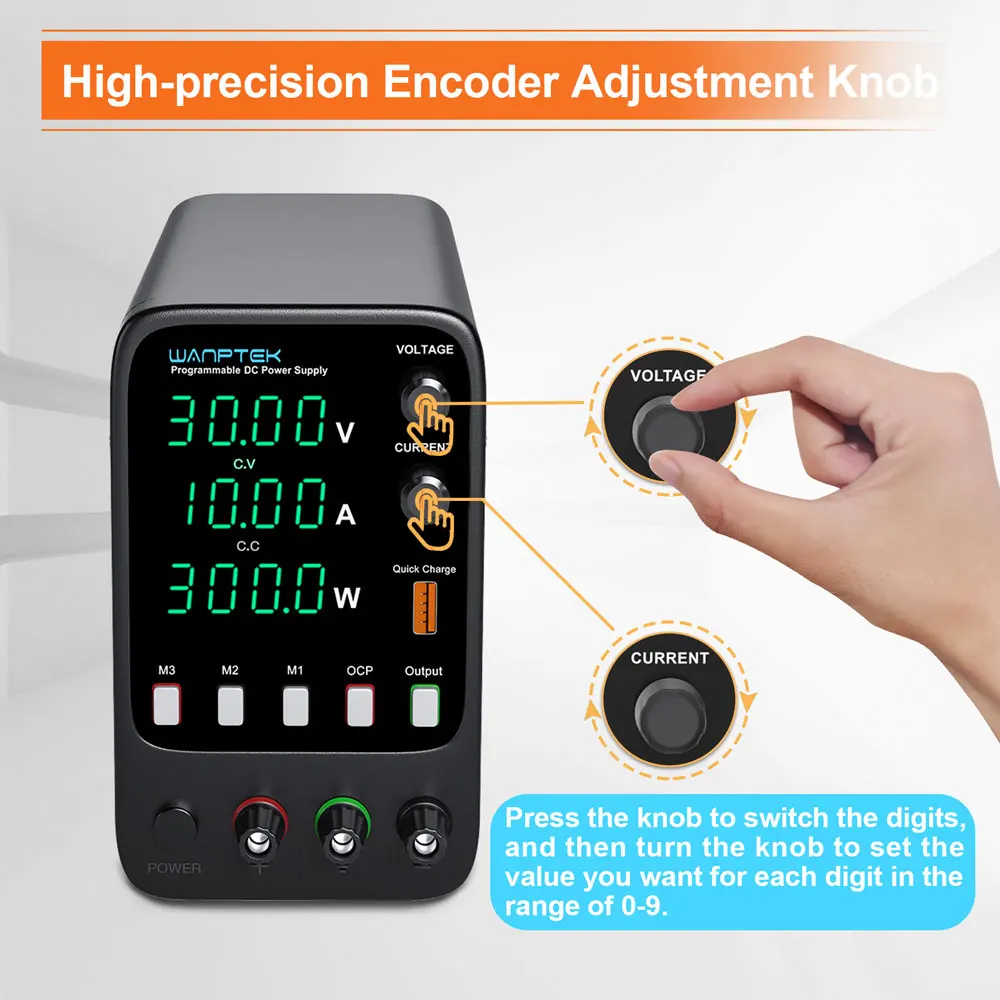 Wanptek Adjustable DC Power Supply 30V 10A