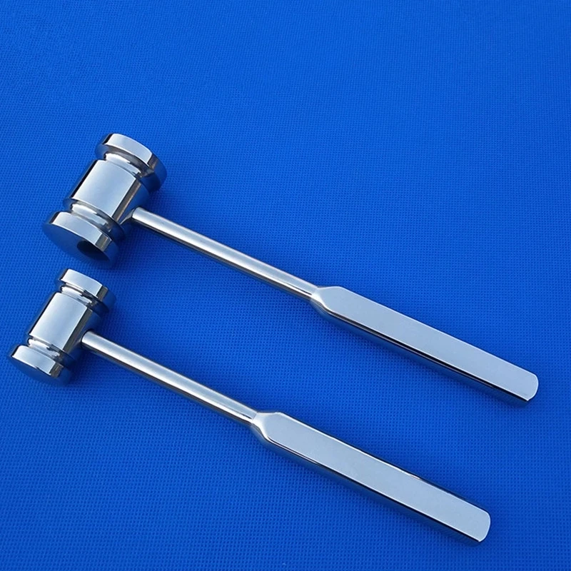 Double-headed Pet Bone Hammer Stainless Steel Handle 1 PC Small Animals Feline Canine Clinic Hospital Supplies veterinary surgical instruments