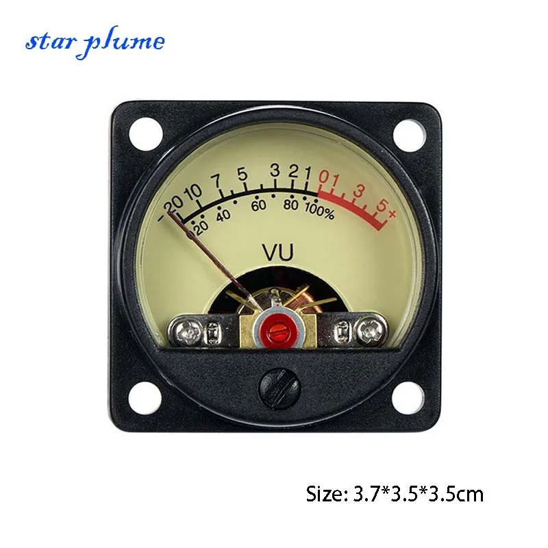 TR-35 Amplifier Audio VU Meter 2*500uA Power Amplifier DB Electronic Tube Machine Level Sound Pressure Meter DIY VU Preamplifi