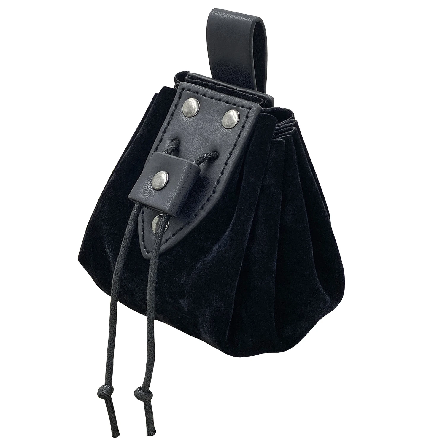 Medieval Faux Leather Drawstring Pouch Retro Nordic Portable Coin Purse Vintage Belt Pouch Dice Bag LARP Ren Faire Accessori coin purse,coin wallet,change bag