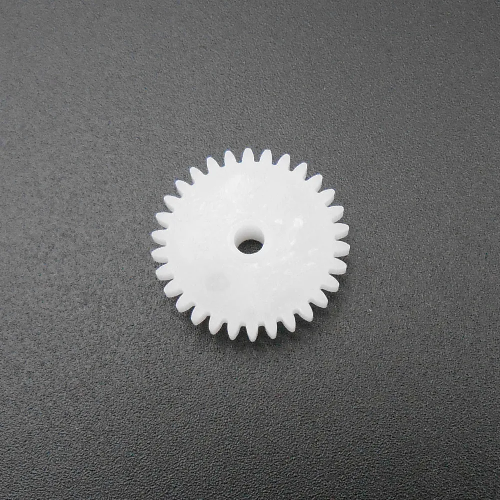 Description Picture 4 of item20Pc/Lot 0.5M 0.5 Modulus 30T 2.5A Plastic Spur Gear Pinion 30 Teeth Bore Aperture 2.5MM 2.45MM 2.5A Tight Fitting 4X16MM 302.5A