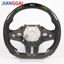 LED Carbon Fiber Steering Wheel For BMW 3 5 Series G20 G28 G22 G29 F87 G80 F82 F83 G30 G31 G32 G38 G11 G12 G01 G02 G05 G06