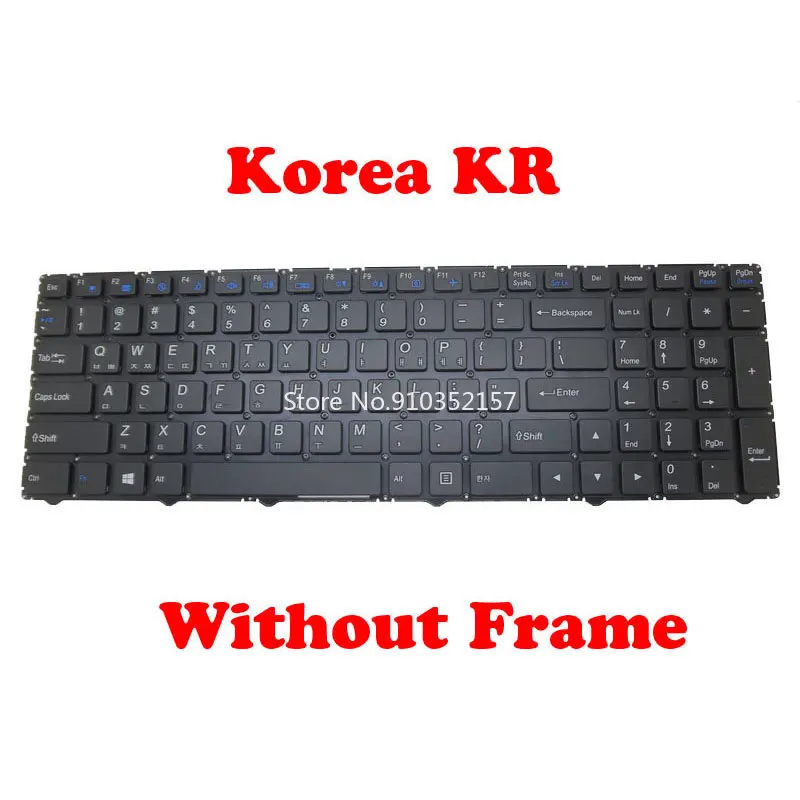 

KR Keyboard For CLEVO WA50SHQ MP-13M13K0-4302 6-80-WA510-110-1 MP-13M13K0-4307 6-80-W95A0-110-1 MP-13M13K0-430 6-80-WA500-110-1