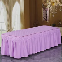 Drap de lit en coton gaufré pour table de massage, couverture générale haut de gamme, doux pour la peau, salon, spa, document pur, beauté, quatre saisons 5
