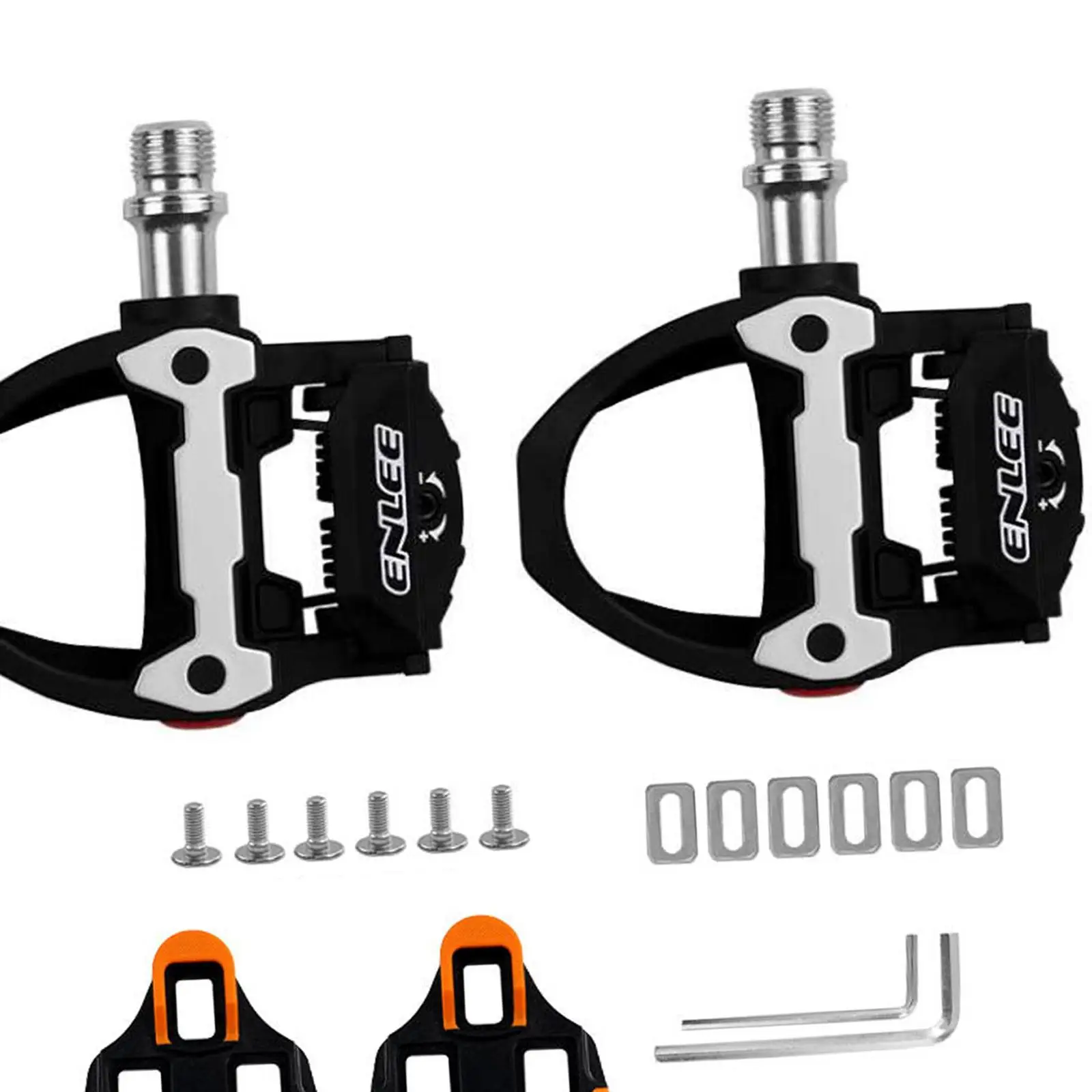 Bike Clipless Pedals Replacement Accessories Waterproof Road Bike Pedals with Cleats Bicycle Pedals for Touring Riding Equipment Bike Clipless Pedals Replacement Accessories Waterproof Road Bike Pedals with Cleats Bicycle Pedals for Touring Riding Equipment