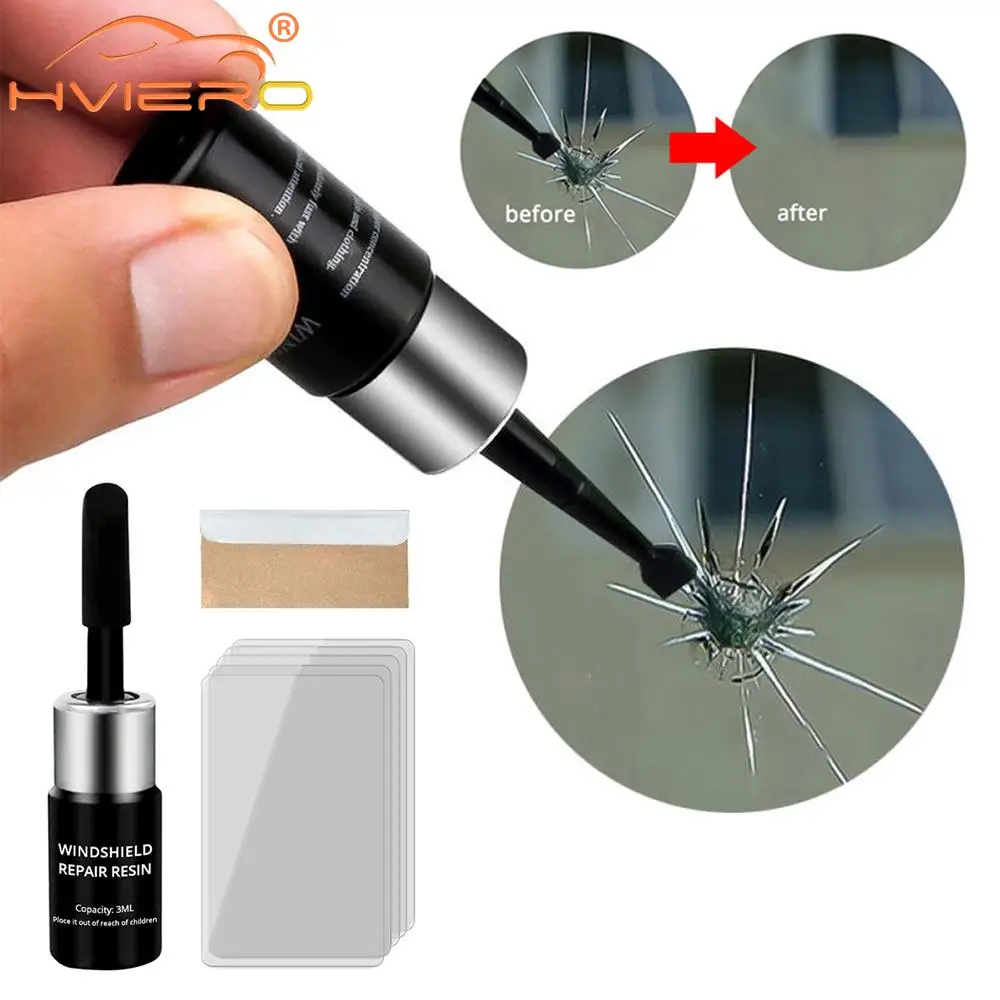 Screen Kit Curing Glue Auto Glass Car Windshield Cracked Repair Tools DIY Window Phone Scratch Crack Restores Accessories Clean