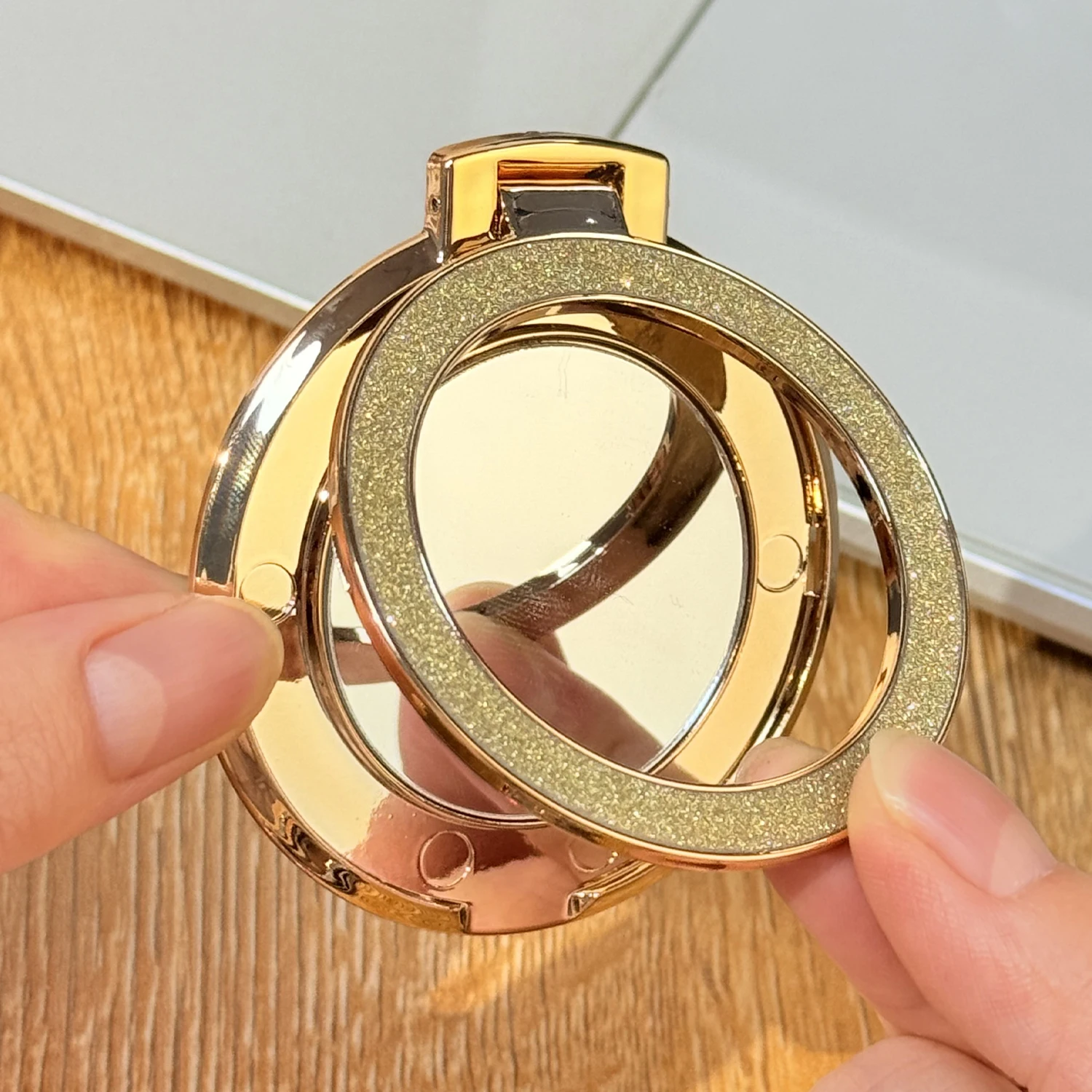 Sparkling Universal Phone Holder Ring with Mirror Finish