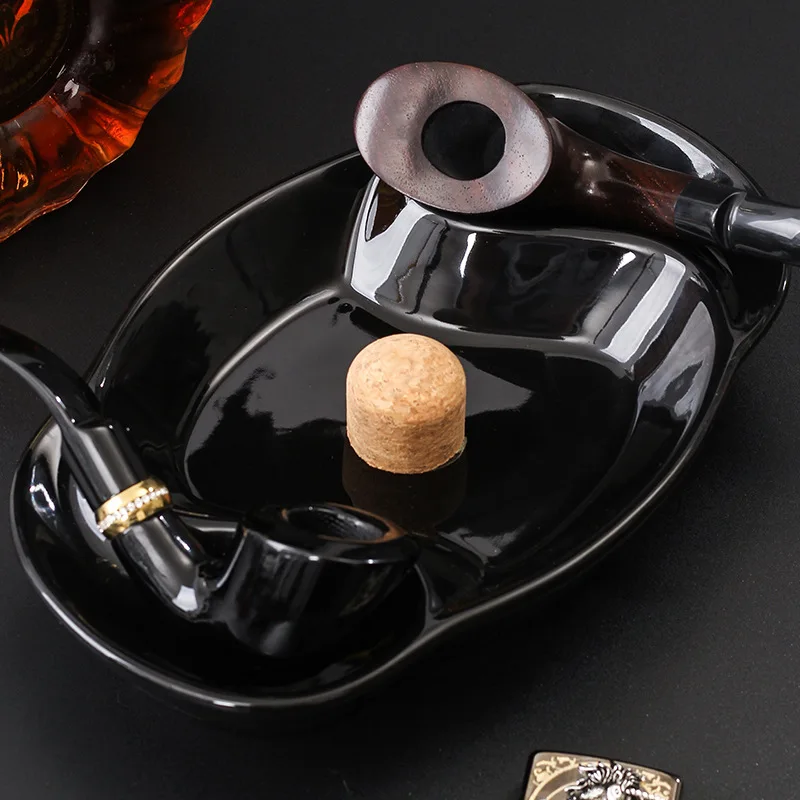 Pipe Ashtray Simplicity Car Cup Holder Heat Resistant for Bathroom Outdoor Balcony Ash Storage Tray Smoking Accessories portable ashtray,cigarettes ashtray,silicone ashtray,stainless steel ashtray,metal ashtray,air purifier ashtray,wood ashtray,ceramic ashtray