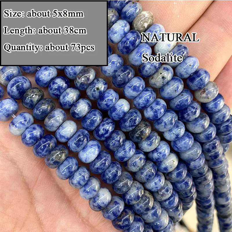 36 Perline Sodalite Blu Naturale 10 Mm Per Creazione Gioielli - Filo Da 39,4 Cm, Pietre Semipreziose Grade A, Foro 1 Mm