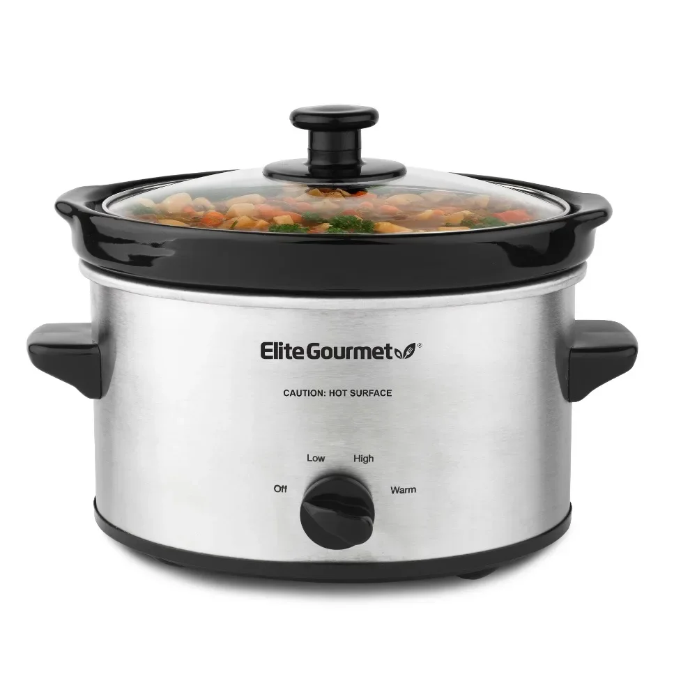 Elite 2-Quart Turquoise Oval Slow Cooker at