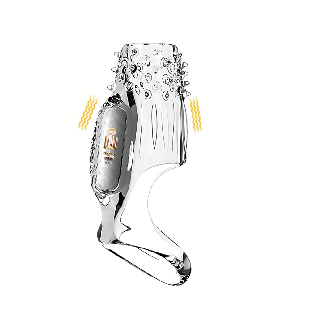 Penis Sleeve Extensions Condom Male Enlargement Delay Vibrators Clits Massager Cock Ring Vibrating Penis Cover Sex Toys For Men