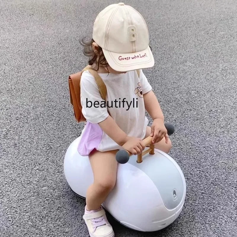 Peanut cart, children 1-3 year old baby baby one year old gift boys and girls Niuniu anti-rollover
