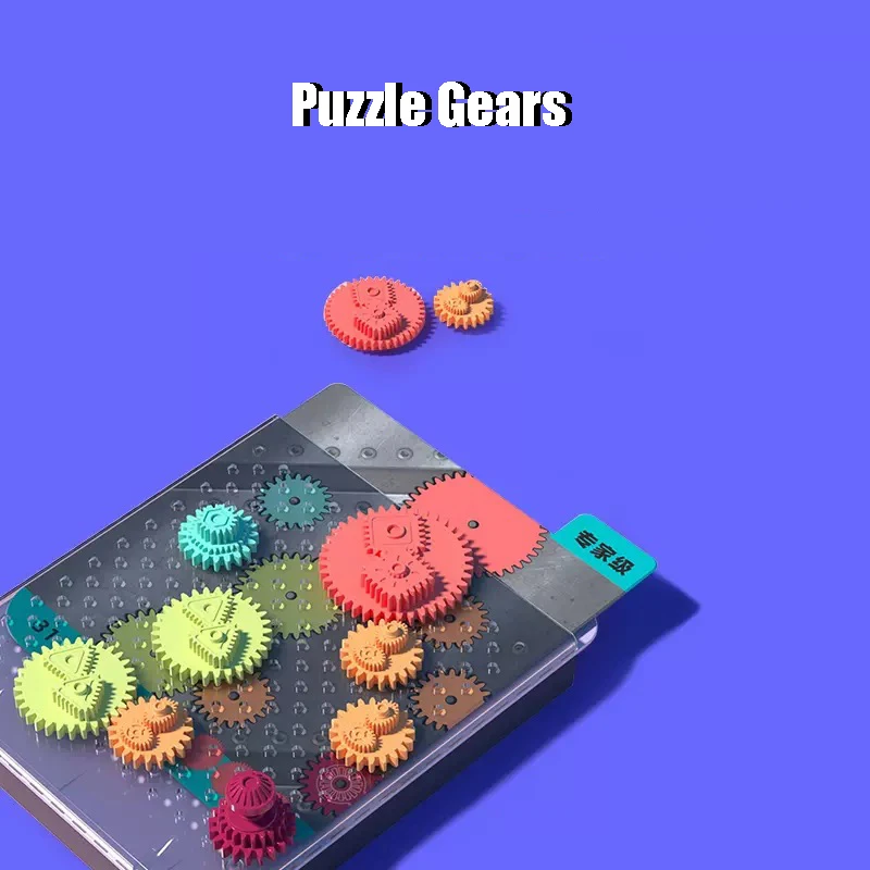 40 가지 도전 논리 퍼즐 기어, 두뇌 사고 훈련, 부모-자녀 상호 작용 장난감, 어린이 IQ 교육 보드 게임