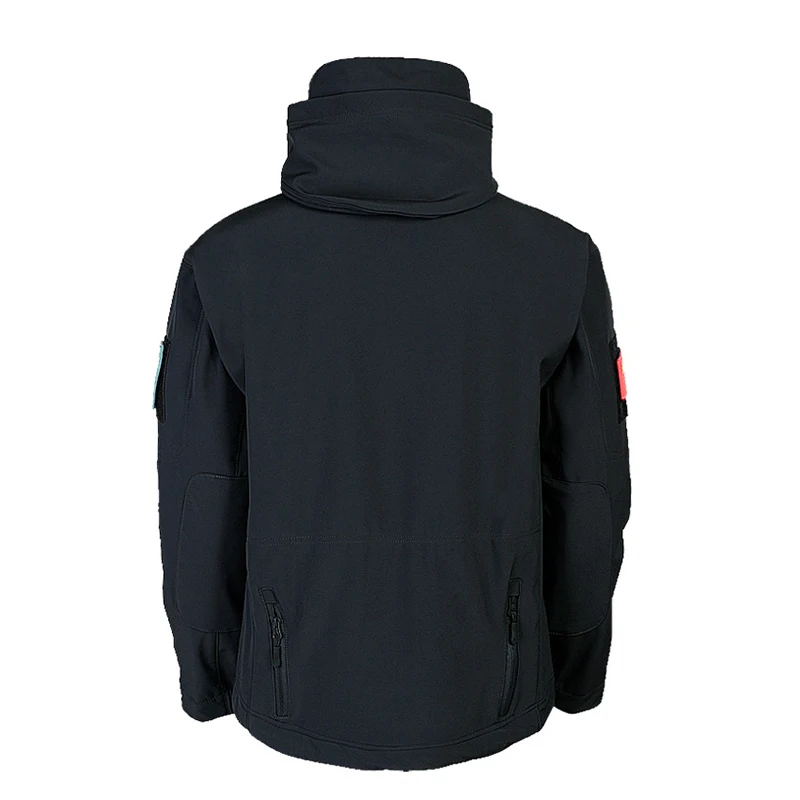 Hiking Jackets CHRLCK Men's Winter Autumn Waterproof Hiking Jackets Tactical Windproof SoftShell Jacket Fishing Camping Climbing Coats Hooded