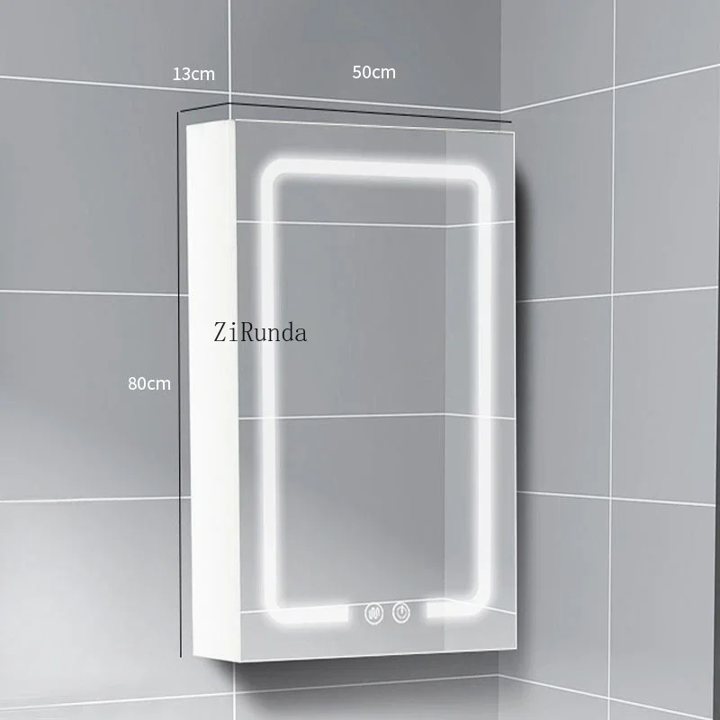 Nordic Style Smart Bathroom Cabinets Fashion Antifog Large Capacity Mirror Cabinet Simple Home Furniture Armario Bano