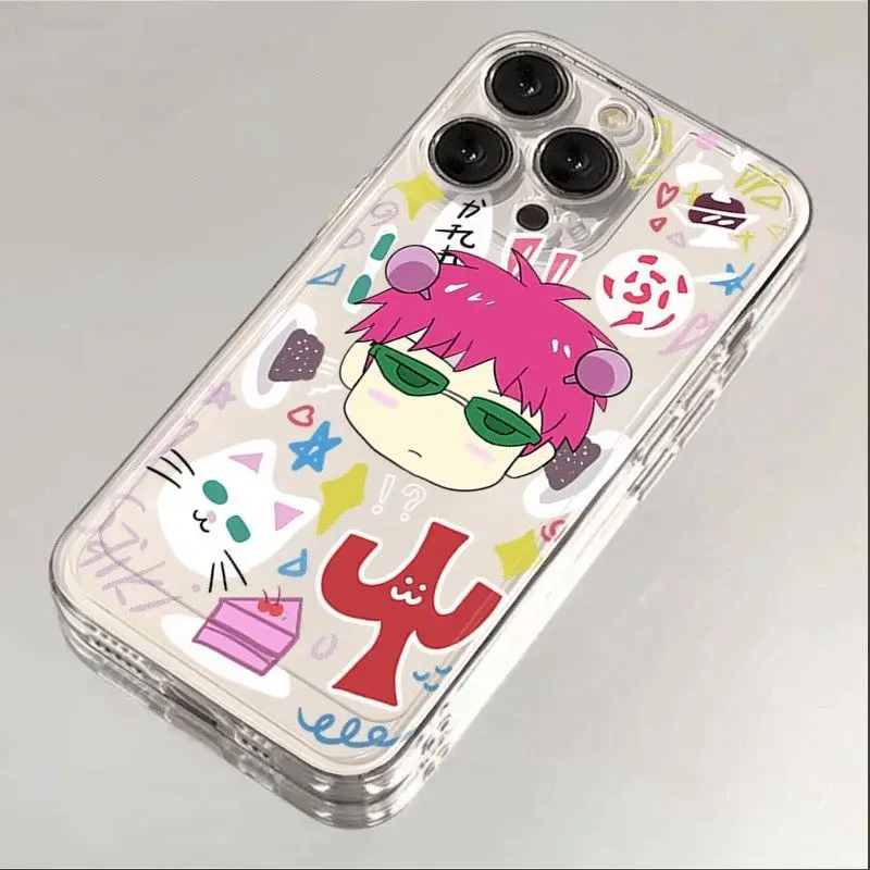 Anime Saiki Kusuo Cute Kitty Boy Soft Phone Case