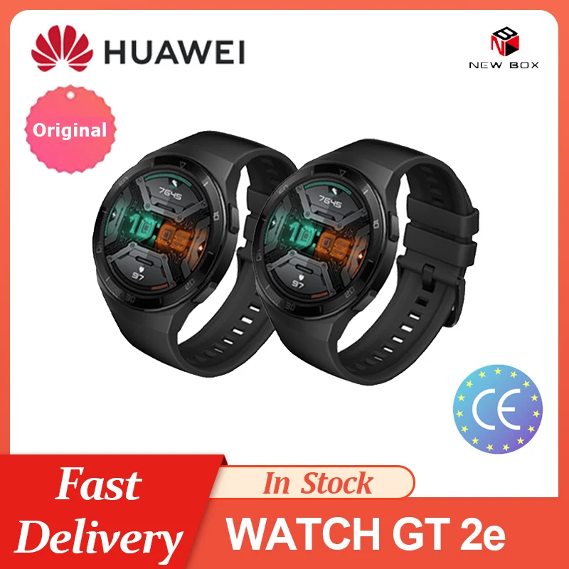 Huawei Gt2e Watch Gt2e Smart Watch 1.39'' Amoled Screen 14days Life 5atm Waterproof Heart Rate