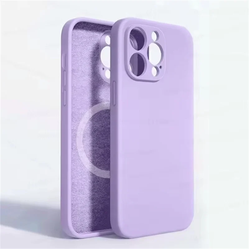 Premium Liquid Silicone Magnetic Wireless Charging Case - Soft, Durable, and Stylish Protective Cover