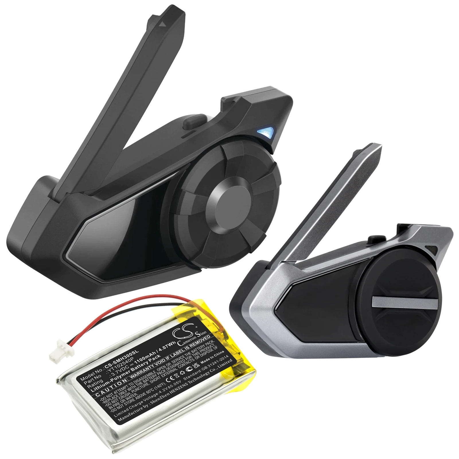 vhbw Batterie remplacement pour Sena YT102540P pour casque audio, écouteurs sans fil (1100mAh, 3 vhbw Batterie remplacement pour Sena YT102540P pour casque audio, écouteurs sans fil (1100mAh, 3