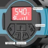 50-540℃ Cordless Heat Gun Wind Speed Optional Temperature adjustment With LED Temperature Display Cordless Hot Air Gun 4