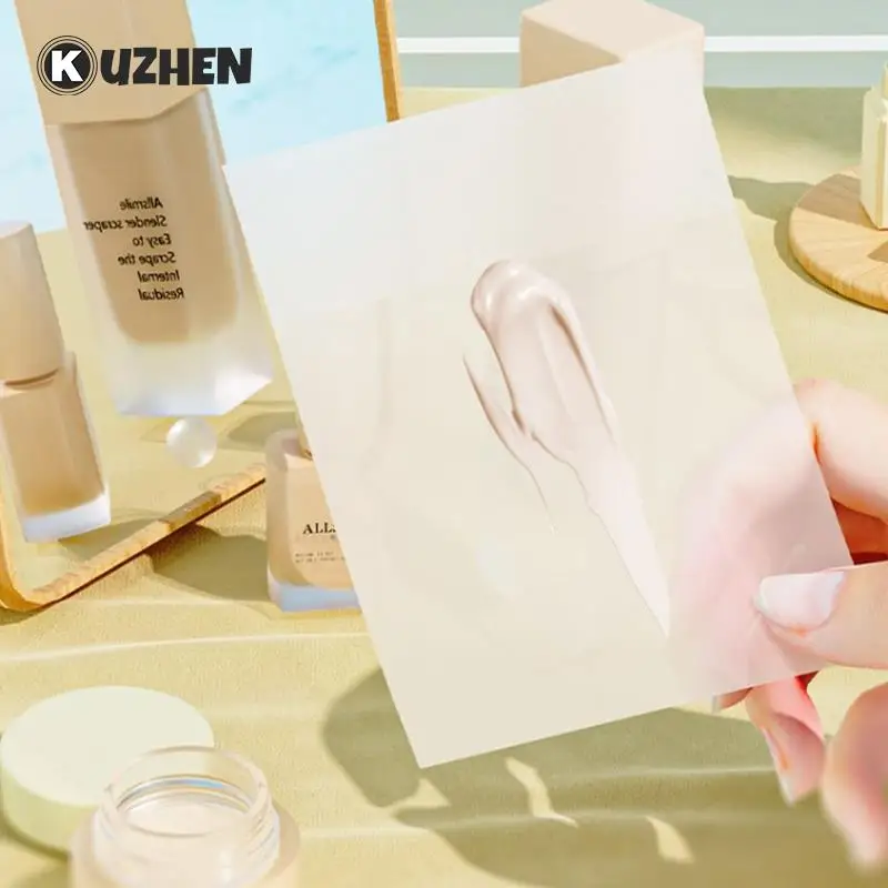 100/80/50 시트 파운데이션 컬러 블렌딩 페이퍼 일회용 팔레트 컬러 믹싱 트레이, 찢을 수 있는 페이퍼 립스틱 블렌딩 메이크업 도구