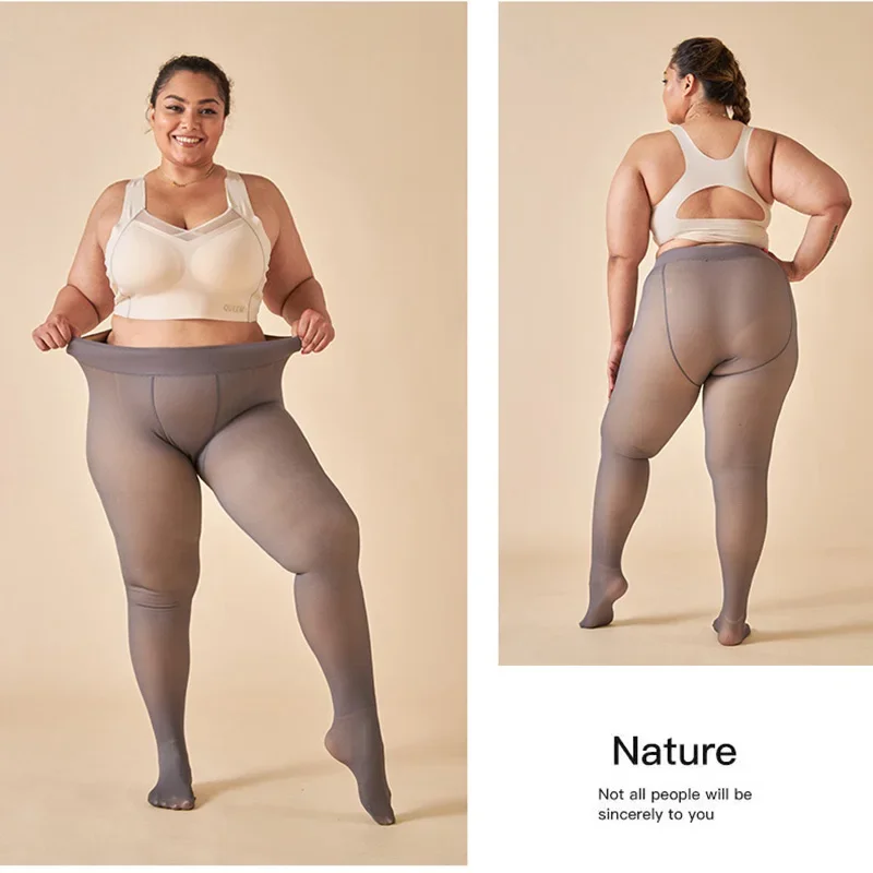 Women Pantyhose Warm Winter Sexy Translucent Thick Thermal Tights Stockings High Waist Elastic Plus Size Leggings