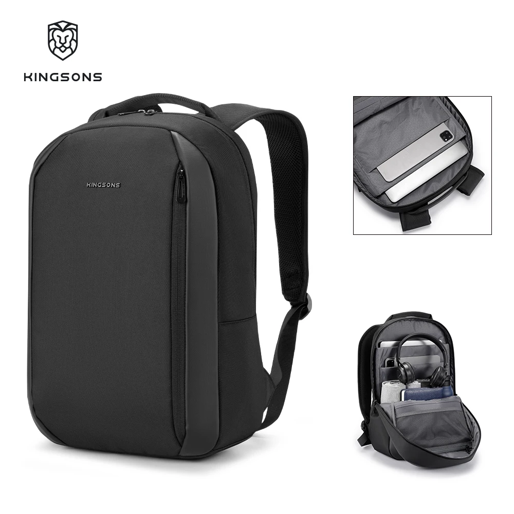 Рюкзак Kingsons KS-25058, мужской, легкий, водонепроницаемый, большой, дорожный, мужской, сумка для ноутбука, деловой, повседневный, 15-дюймовый, для ноутбука