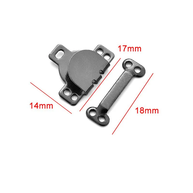 Garment Hooks Garment Sewing Accessories 10 Metal Invisible Hooks for Pants Skirts-Black Silver Grey Adjustable Sewing Accessories