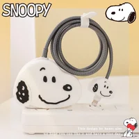 3D Snoopy Cartoon Soft Silicone Charger Case for iPhone 14 13 Pro 18w 20w Charger Head Protective Sleeve Cable Protection Cover 1