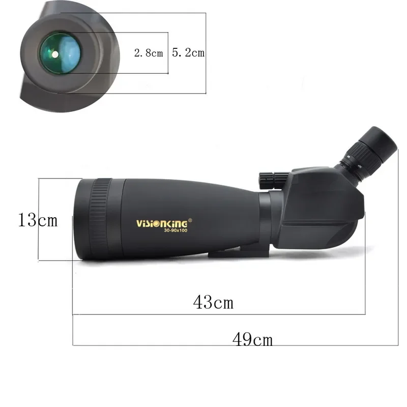 Visionking 30-90x100 Dual speed focus Spotting Scope Eyepiece Powerful Optics Hunting Birdwatching Observation Telescope Tripod spotting scope