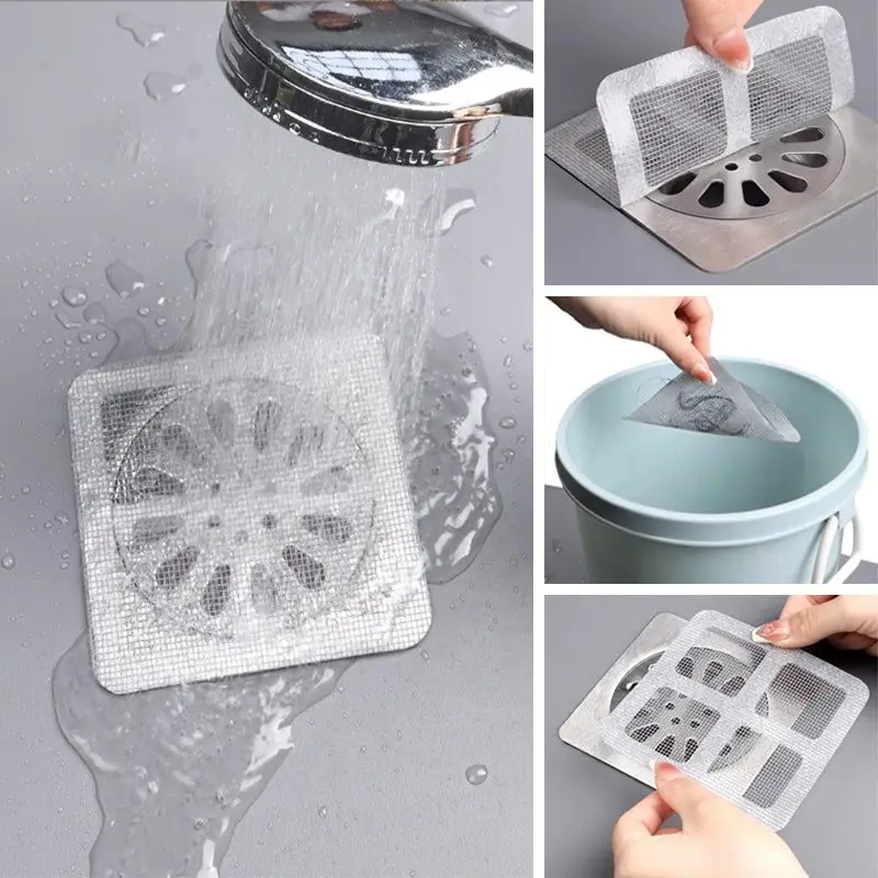 Sink Filter Floor Drain Sticker Shower Drain Catcher Floor Drain Filter Hair Drain Catcher Hair Drain Filter Floor Drain Hair Catcher Drain Hair Catcher Floor Drain Hair Filter Shower Filter 3/5PCS Disposable Shower Floor Drain Filter Hair Catcher Kitchen Sink Sewer Outfall Stopper Bathroom Mesh Stickers Cleaning Tool