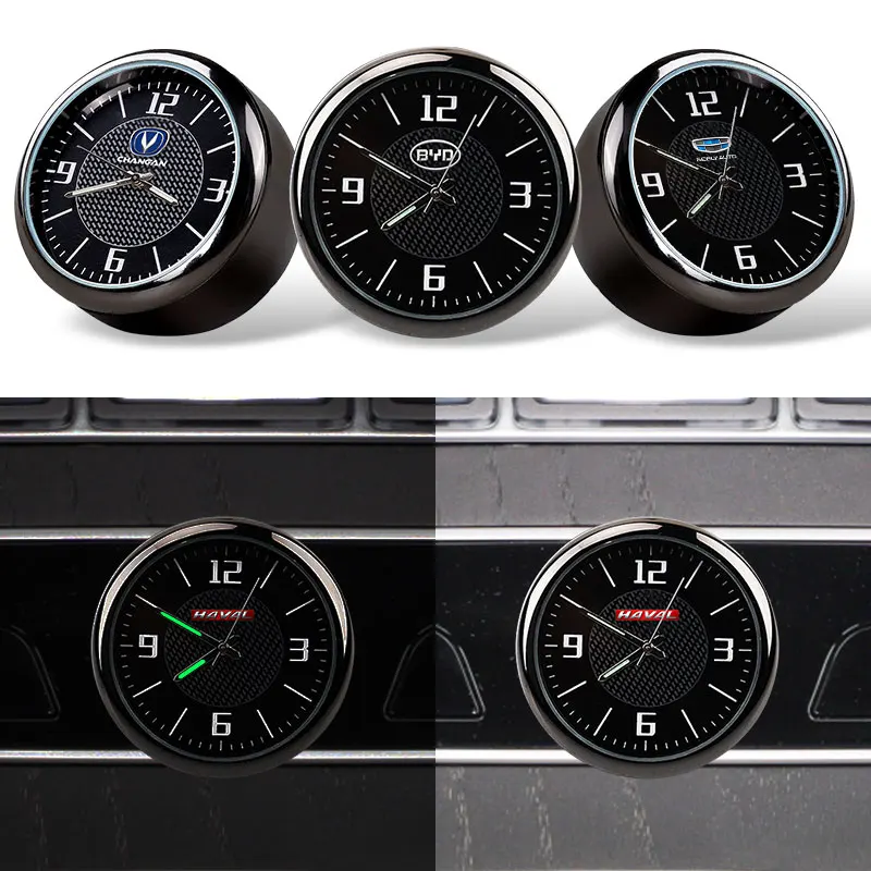 Auto Innen Uhr Mini Leucht Mechanik Quarz Uhr Uhr für Mercedes Benz AMG  W204 W203 W212 W211 W210 GLC GLE zubehör