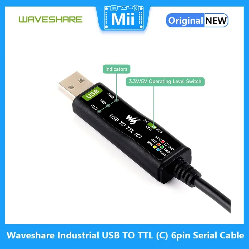 Waveshare  USB to TTL (C) 6   ̺,  FT232RNL Ĩ,  ȣ ȸ,  ý 