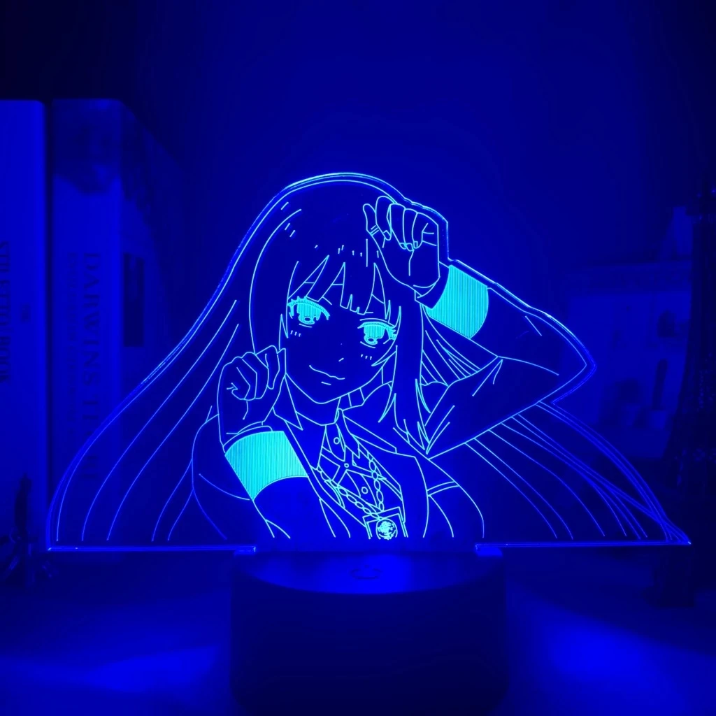 

Anime LED Light Yumeko Jabami From Kakegurui Compulsive Gambler Gift for Bedroom Decor Nightlight Cute Japanese Waifu Manga Lamp