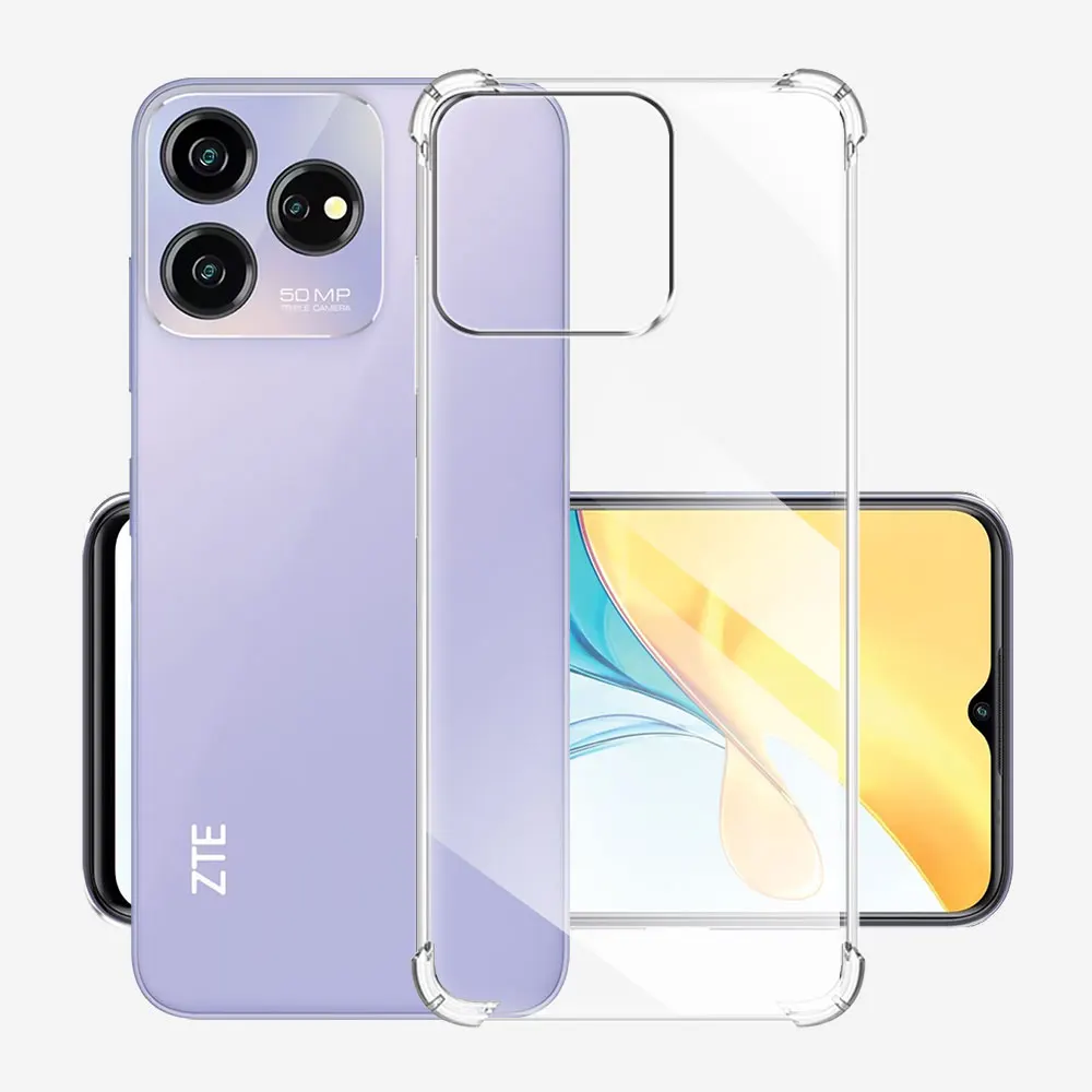 Clear Shockproof Soft Silicone Phone Case - Durable TPU Protective Cover