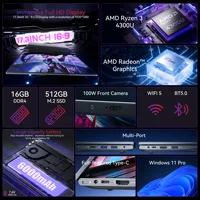 ACEMAGIC AX17Pro Laptop Computer AMD Ryzen 3 4300U Windows Laptop 17.3-in IPS 16GB DDR4 512GB NVMe SSD Numeric Keyboard - Image 3