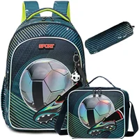 School Bags for Boys Elementary Students Backpack Set with Lunch Bag Pencil Case Kids Back to School Bookbag Mochilas 1