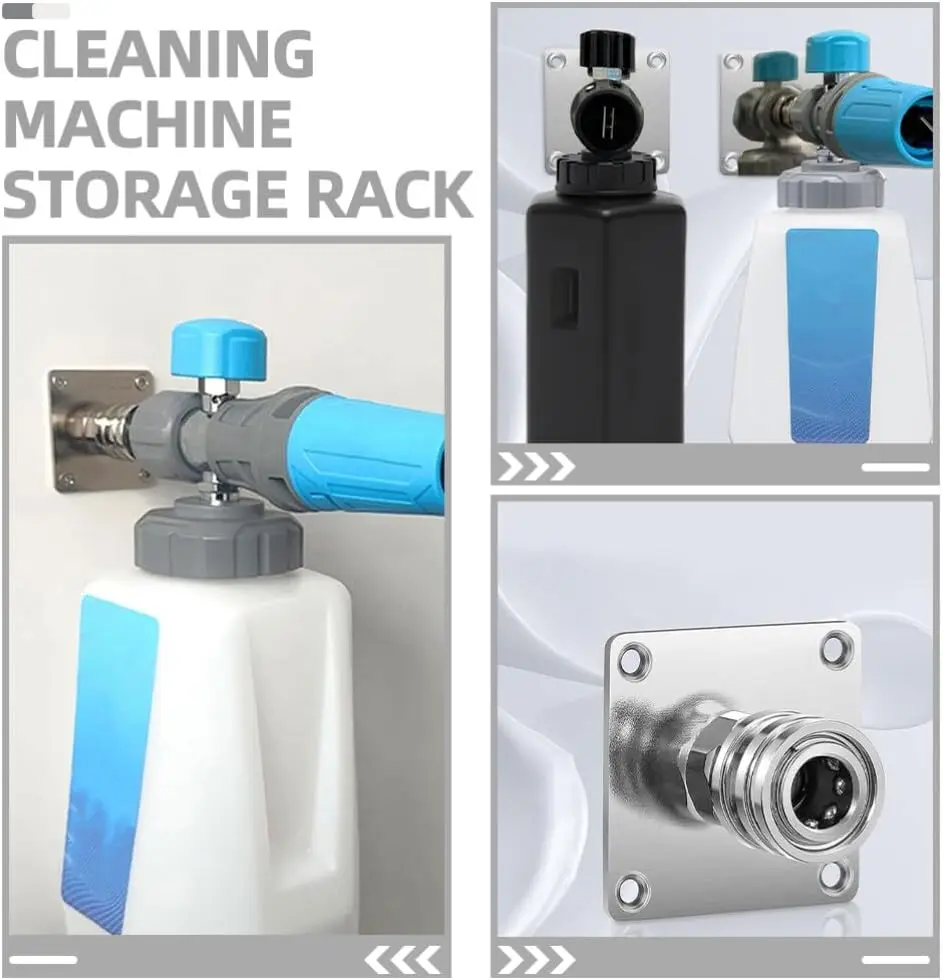 Pressure Washer Foam Cannon Holder Pressure Washer Nozzle Tip Holder 1/4" Quick Connect Foam Cannon Mount Pressure Washer Tool