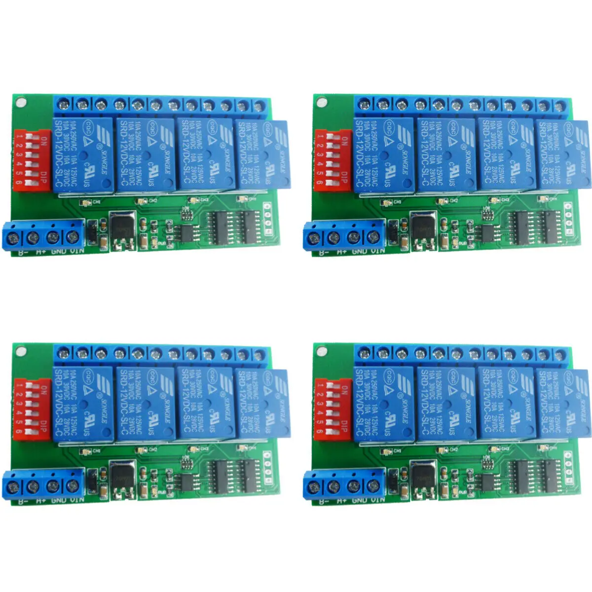 

PLC Lamp LED PTZ Camera Control 4CH 12V Modbus RTU PC UART RS485 Relay
