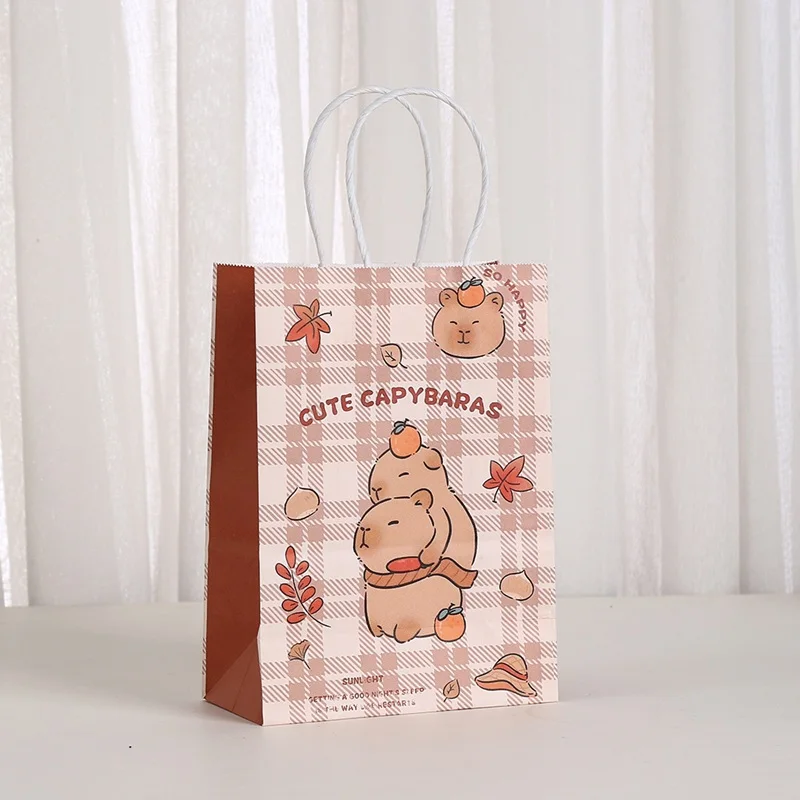 Capybara Geburtstagsparty-Geschenke, 3D-Aufkleber, Miniatur-Szene, Geschenktüte, Ballon, zum Aufhängen, Popcorn-Boxen, PVC-Strohhalm, Papa-Kreise, Brille – Detail 26