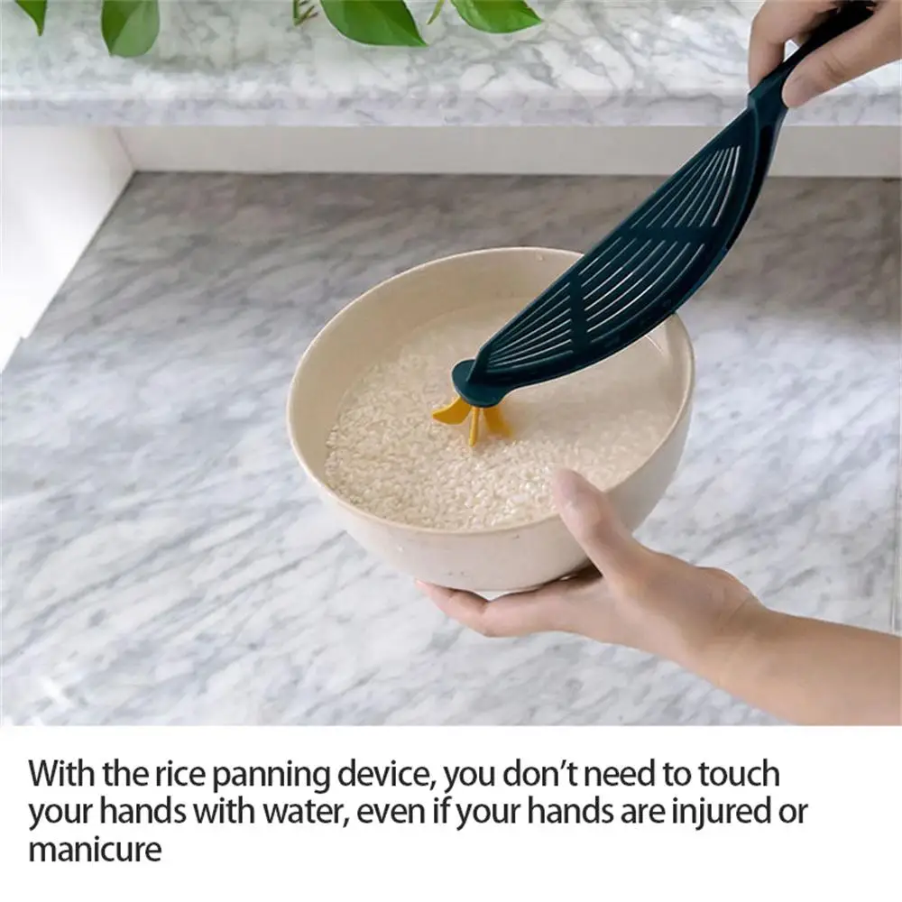 Description Picture 2 of itemDraining Tool Pot Strainer Pan Drainer Wash Rice For Home Kitchen Easy Draining Pan Strainer Plastic Pasta Spaghetti Practical