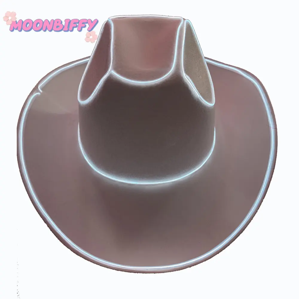 Cowboy Hat Led Lights White Light Cowgirl Hat White Light Cowboy