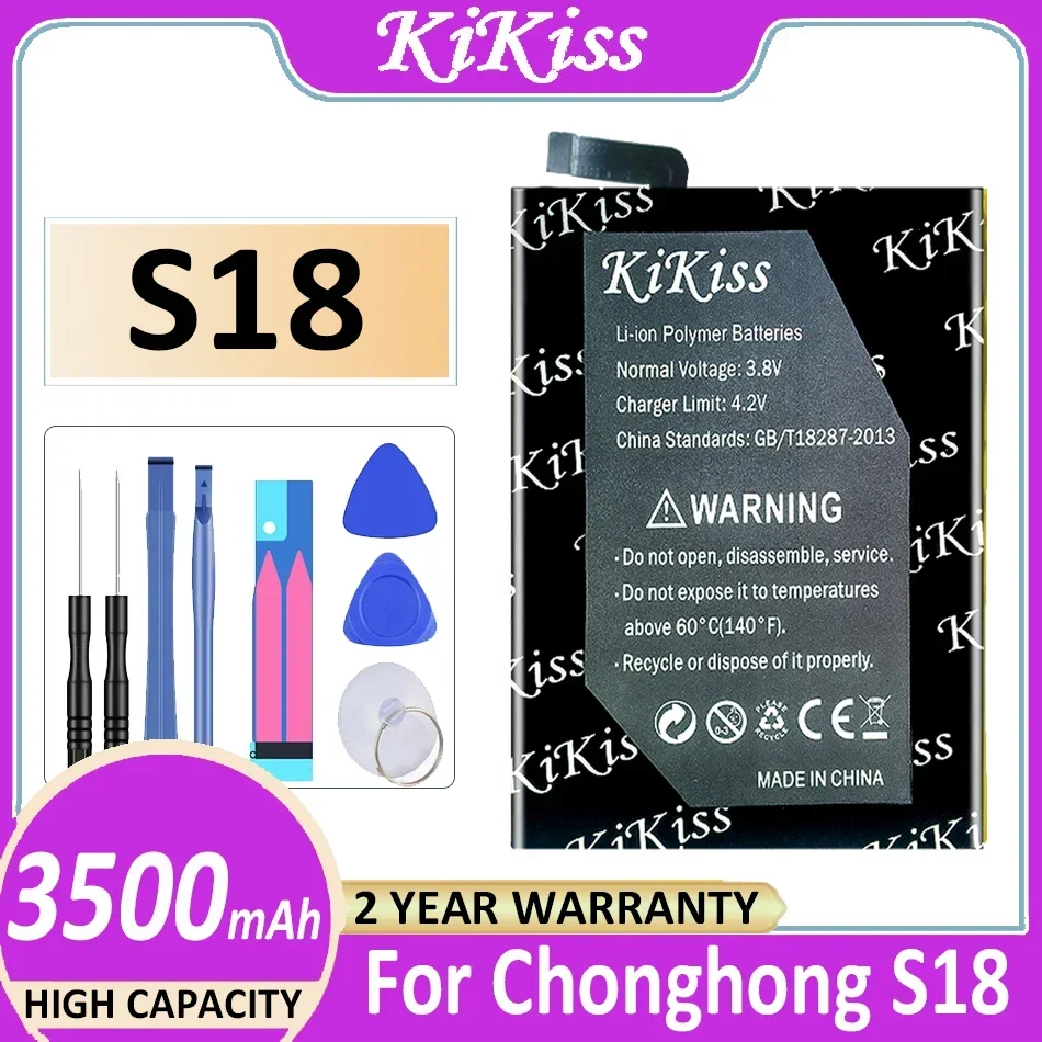 

KiKiss Battery 3500mAh For Chonghong S18 Mobile Phone Bateria
