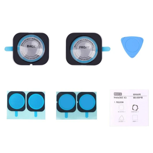 Protective Lens For Insta360 X3 scratch-resistant Optical Tempered Glass  Lens Guards Dual-Lens For Insta360 X3 Accessories - AliExpress