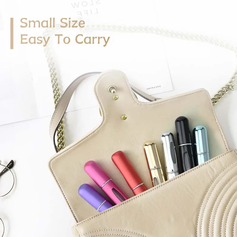Perfume Dispenser Bottle 5ml Rotating Perfume Dispenser Bottle Visualization Design Compact Fashion Portable Spray Bottle 5