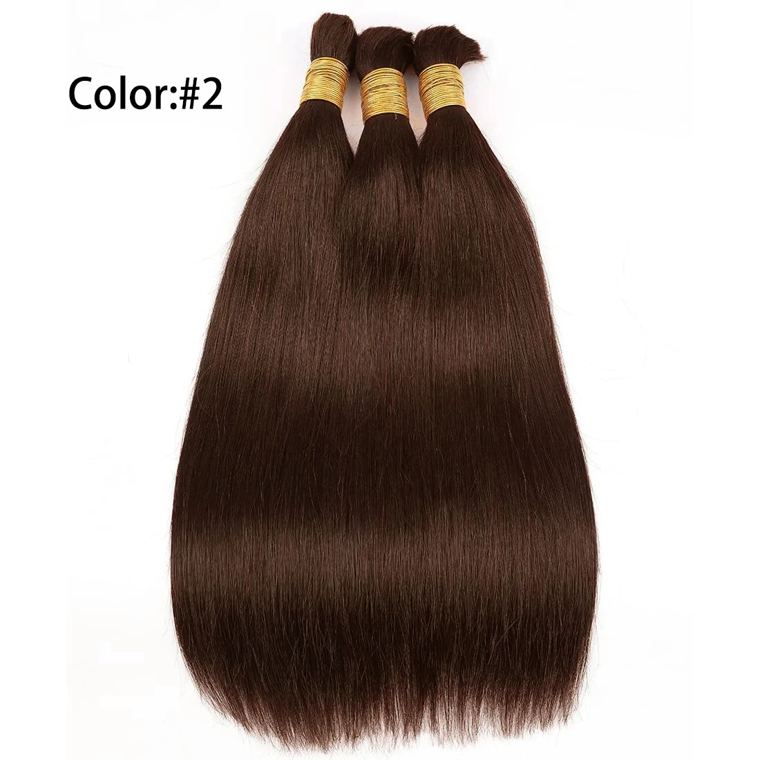 Human Hair Bulk for Braiding Straight Brazilian Virgin Human Hair Bulk no Weft for Braids Straight Natural 100g