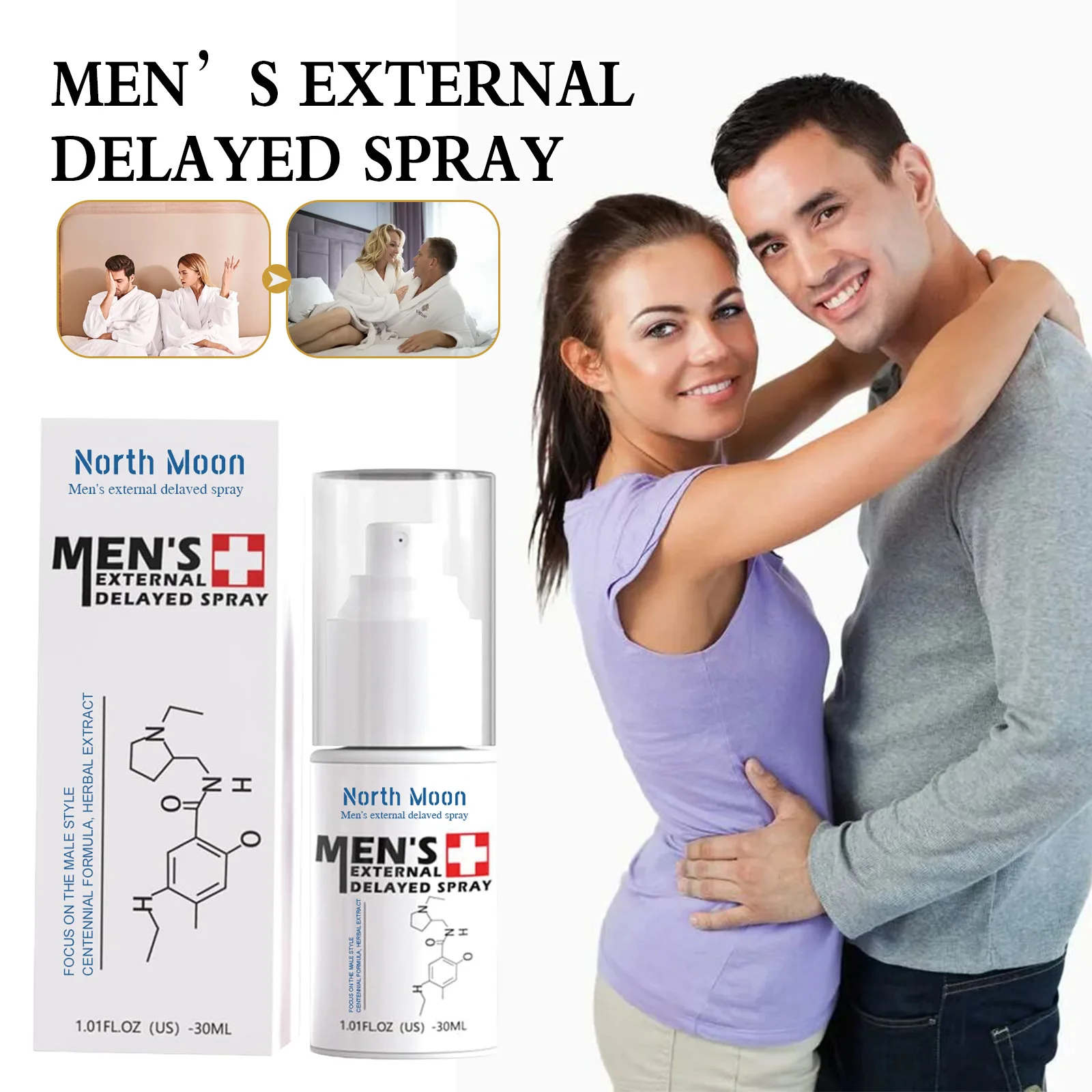 Effective Delay Spray Products Extract Growth Extension Sex Delay Spray for Ejaculation Improve Hardness 30ml
