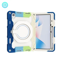Durable Shockproof Tablet Cover with Pen Slot and Stand for Matepad 11.5S 2024 (Rainbow blue)