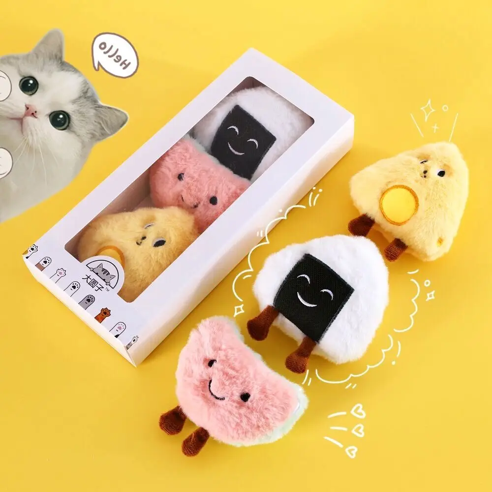 

FunPets Dog Plush Chewing Toy Catnip and Bell inside Poached Egg Cat Toy with Sound for Dog Puppy Teddy Interactive Toy Supplies