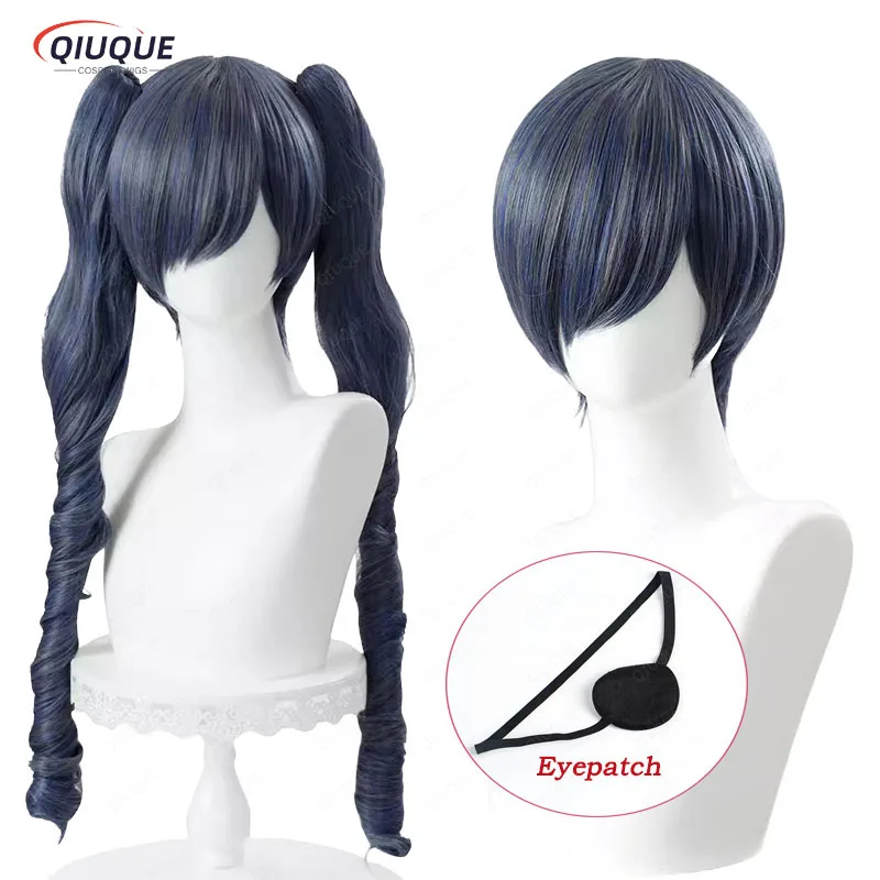 

Anime Black Butler Ciel Phantomhive Cosplay Wig Grey Blue Mix Heat Resistant Hair Synthetic Hair Halloween Party Wigs + Wig Cap